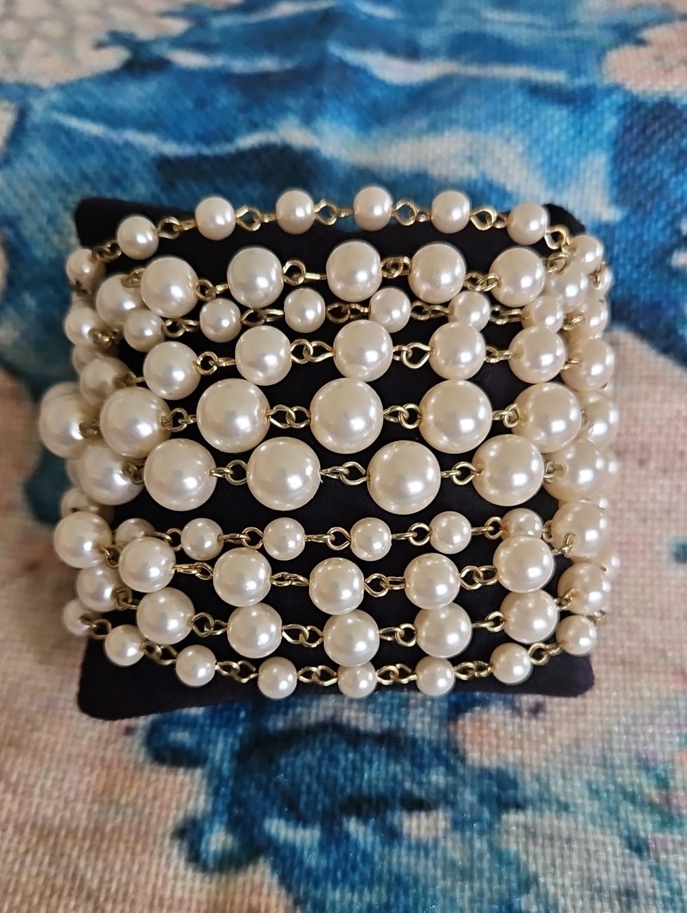 Vintage Multi-Strand Pearl Bracelet